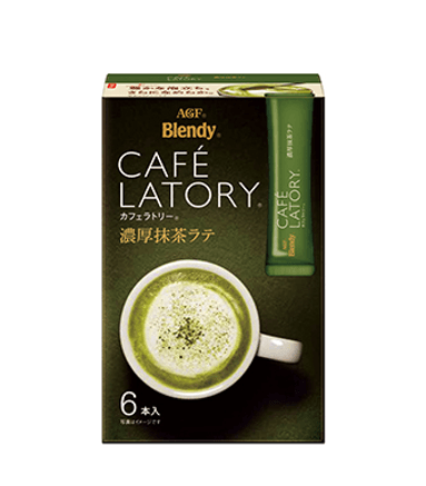AGF BLENDY CAFE LATORY STICK RICH MATCHA GREEN TEA LATTE 6PCS - Premium Co  Groceries 