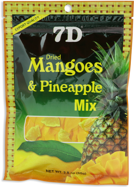 7D DRIED MANGOES & PINEAPPLE MIX 100 G - Premium Co  Groceries 