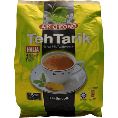 AIK CHEONG TEH TARIK HALIA INSTANT 4  IN 1 MILK TEA BEVERAGE 15* 40 G - Premium Co  Groceries 