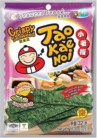 TAO KAE NOI CRISPY SEAWEED JAPANESE SAUCE FLAVOUR  32 G - Premium Co.  Groceries 