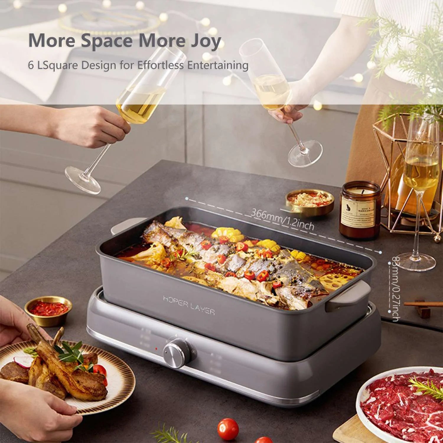 HOPER LAYER ELECTRIC HOT POT 6 L