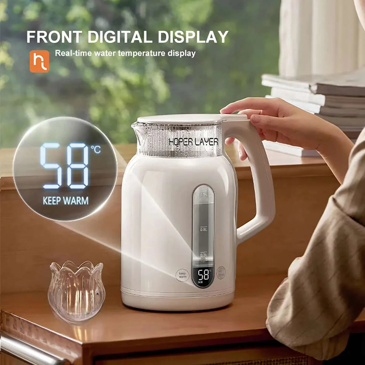 HOPER LAYER INSULATION ELECTRIC KETTLE 1.5 L
