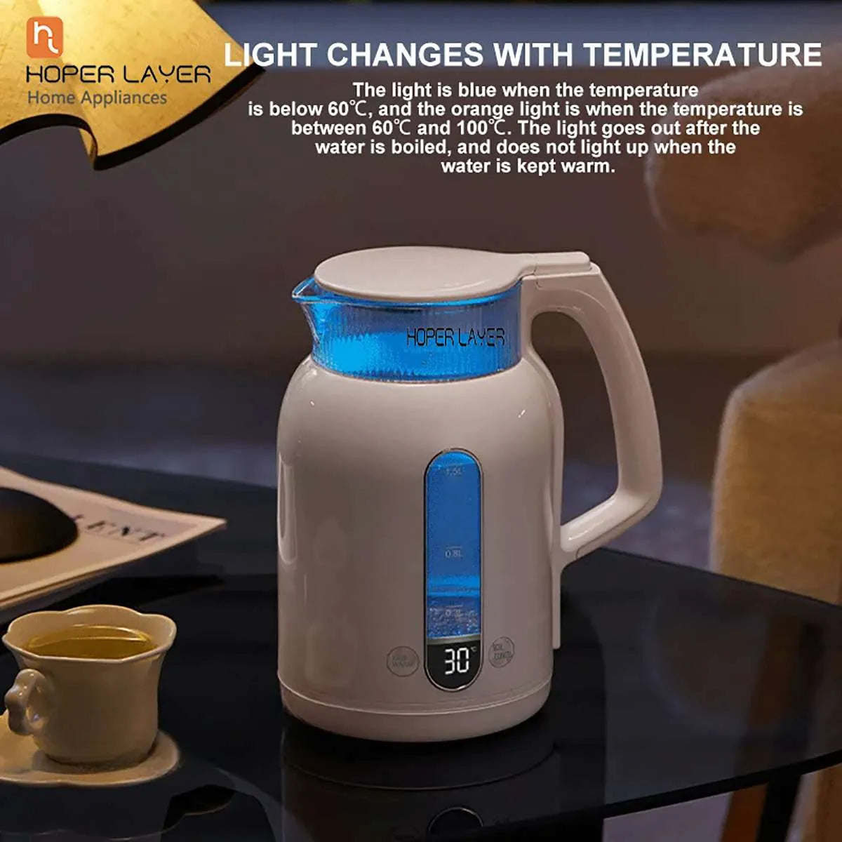 HOPER LAYER INSULATION ELECTRIC KETTLE 1.5 L