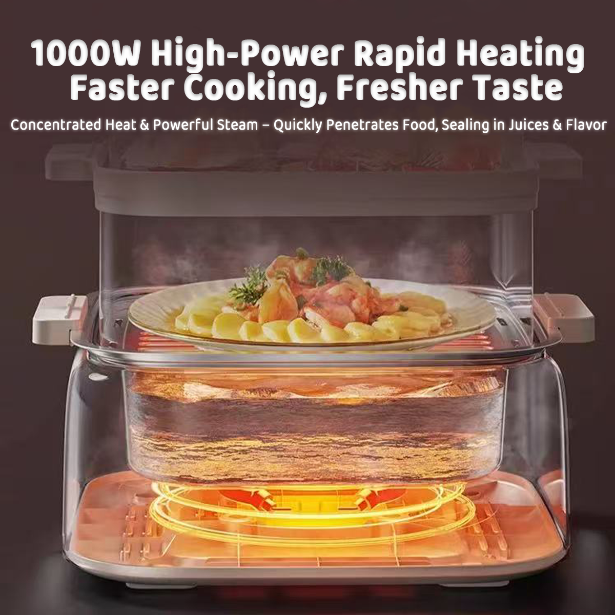 HOPER LAYER MULTIFUNCTIONAL THREE-LAYER STAINLESS STEEL STEAMER