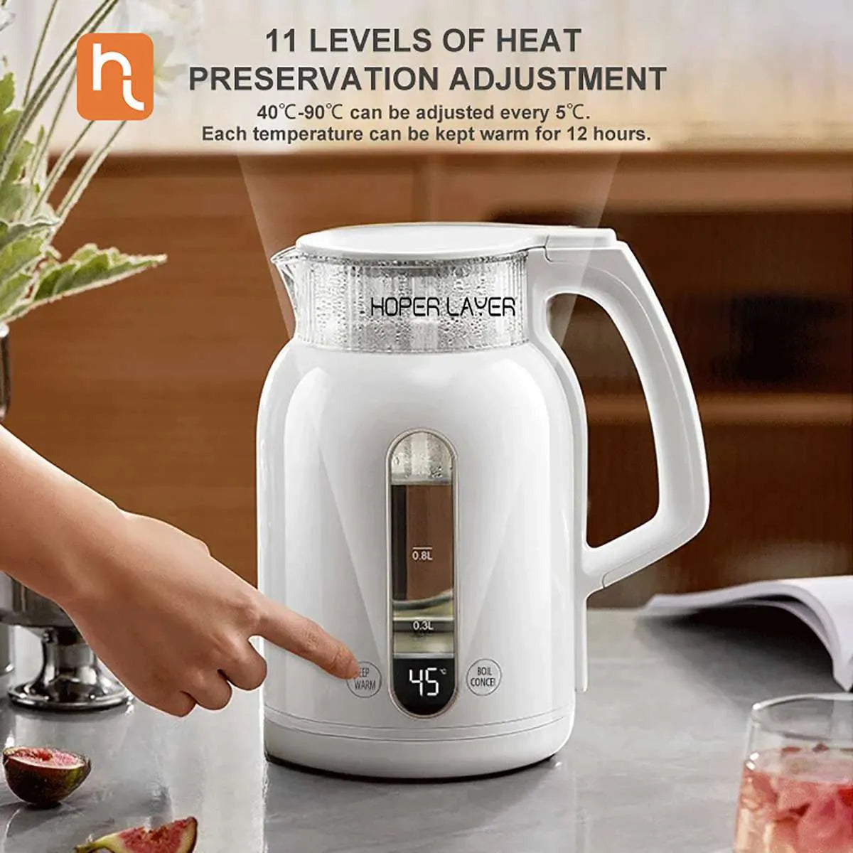 HOPER LAYER INSULATION ELECTRIC KETTLE 1.5 L