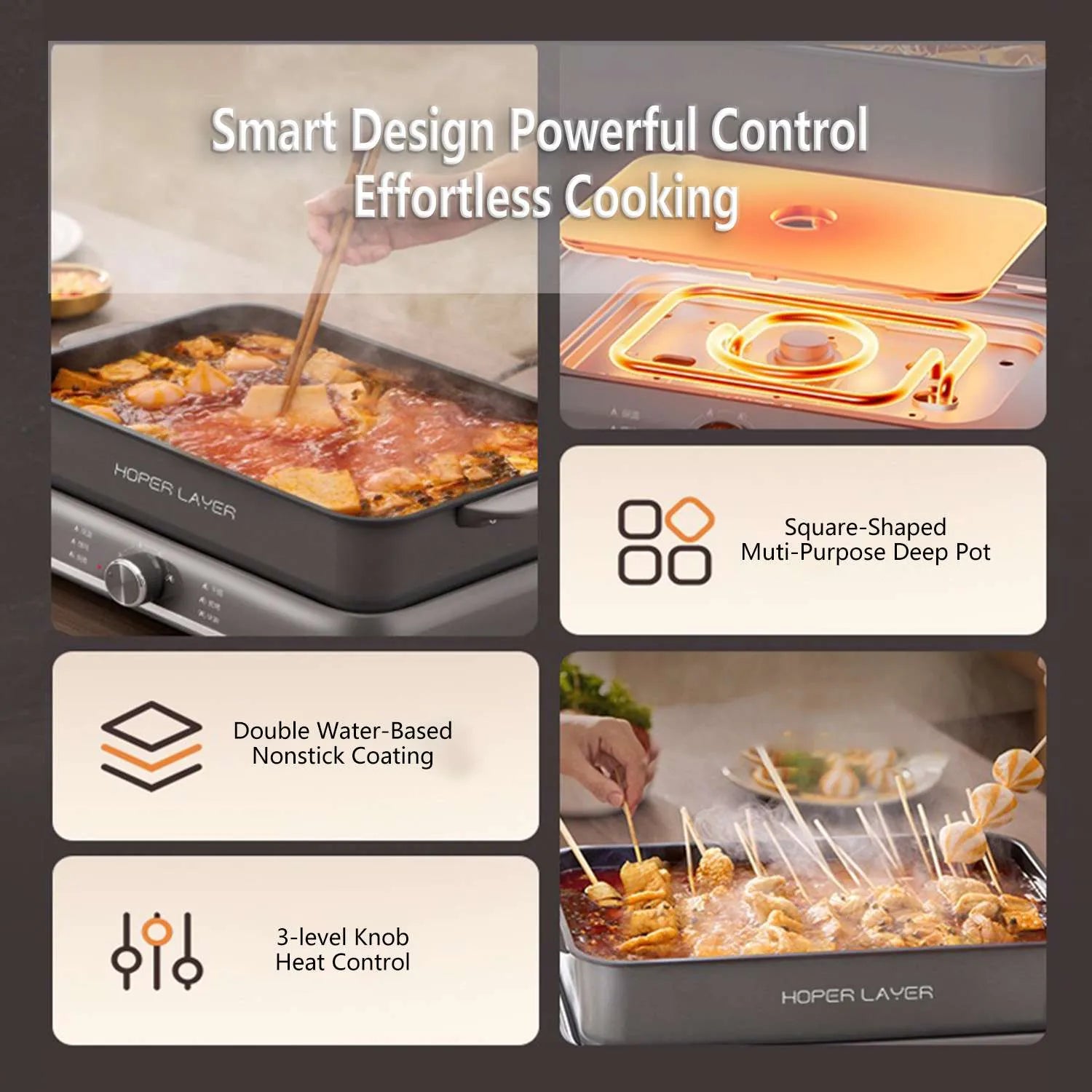 HOPER LAYER ELECTRIC HOT POT 6 L