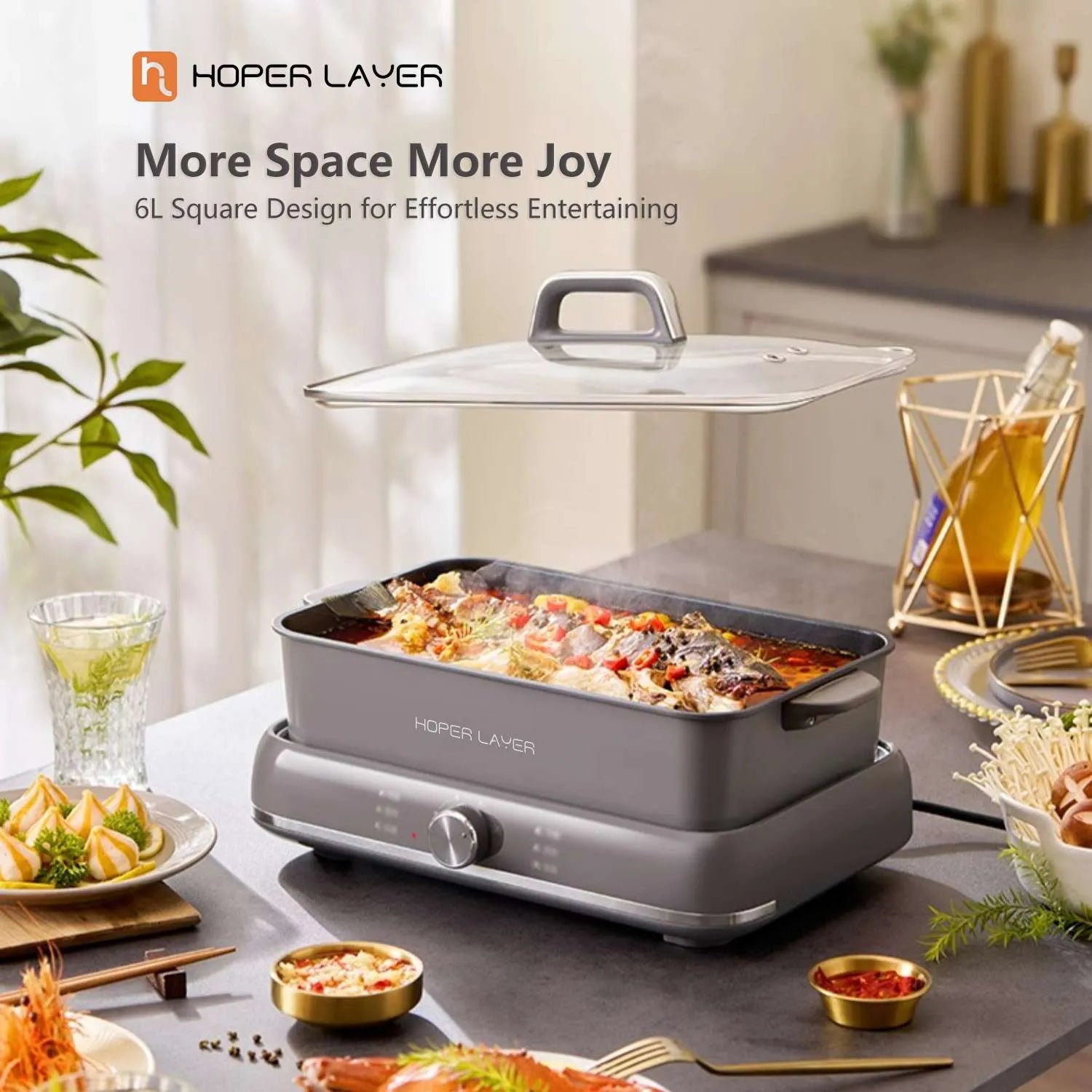 HOPER LAYER ELECTRIC HOT POT 6 L