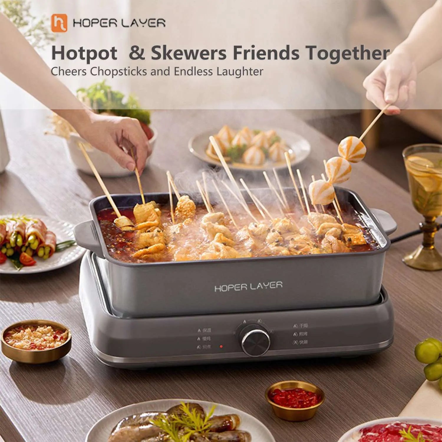 HOPER LAYER ELECTRIC HOT POT 6 L