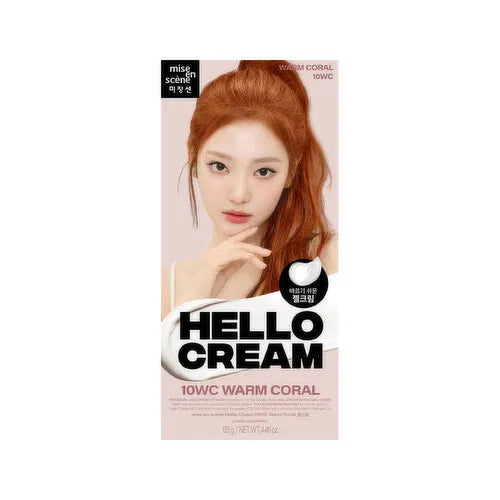 MISE EN SCÈNE HELLO CREAM HAIR COLOUR - 10WC WARM CORAL 125 G