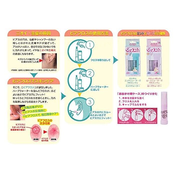 PIAFLOSS ROSE WATER 5 ML (EAR HOLE CLEANING)