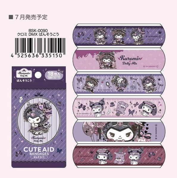 SANRIO CUTE AID BANDAGES – KUROMI & MY MELODY “DOLLY MIX”