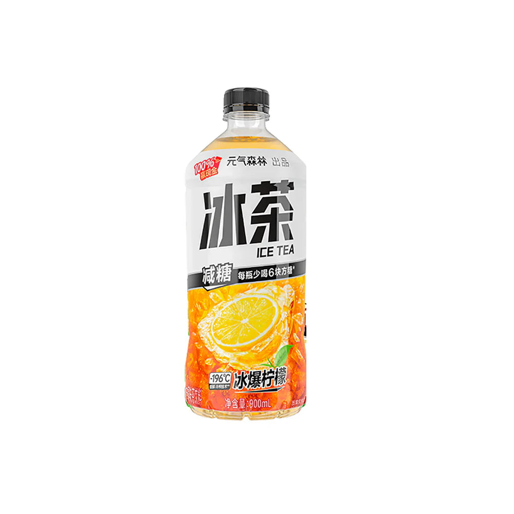 GENKI FOREST ICE TEA LEMON BLACK TEA - 900 ML