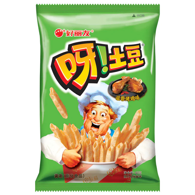 ORION YA! POTATO STAR STICKS ROASTED BBQ CHICKEN FLAVOUR 70 G