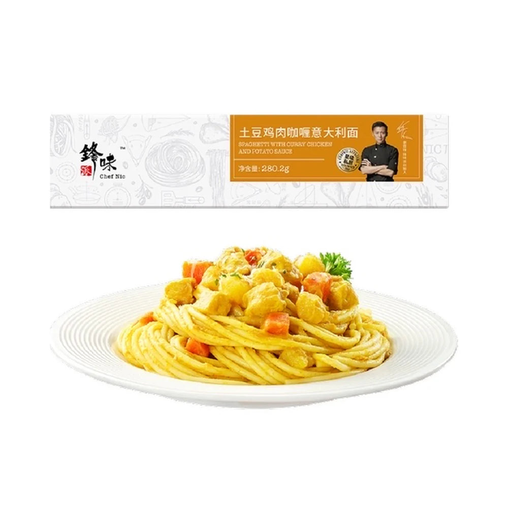 CHEF NIC SPAGHETTI WITH CHICKEN AND POTATO CURRY SAUCE 280.2 G