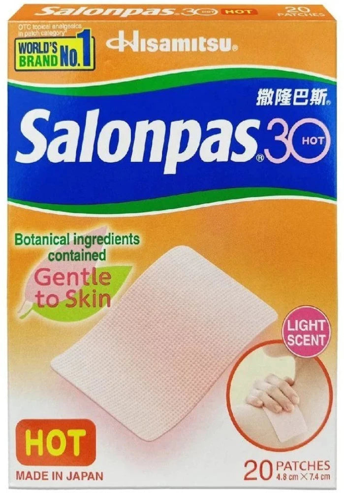 Hisamitsu HISAMITSU SALONPAS WARM PLASTER 20 PCS — Premium Co Groceries