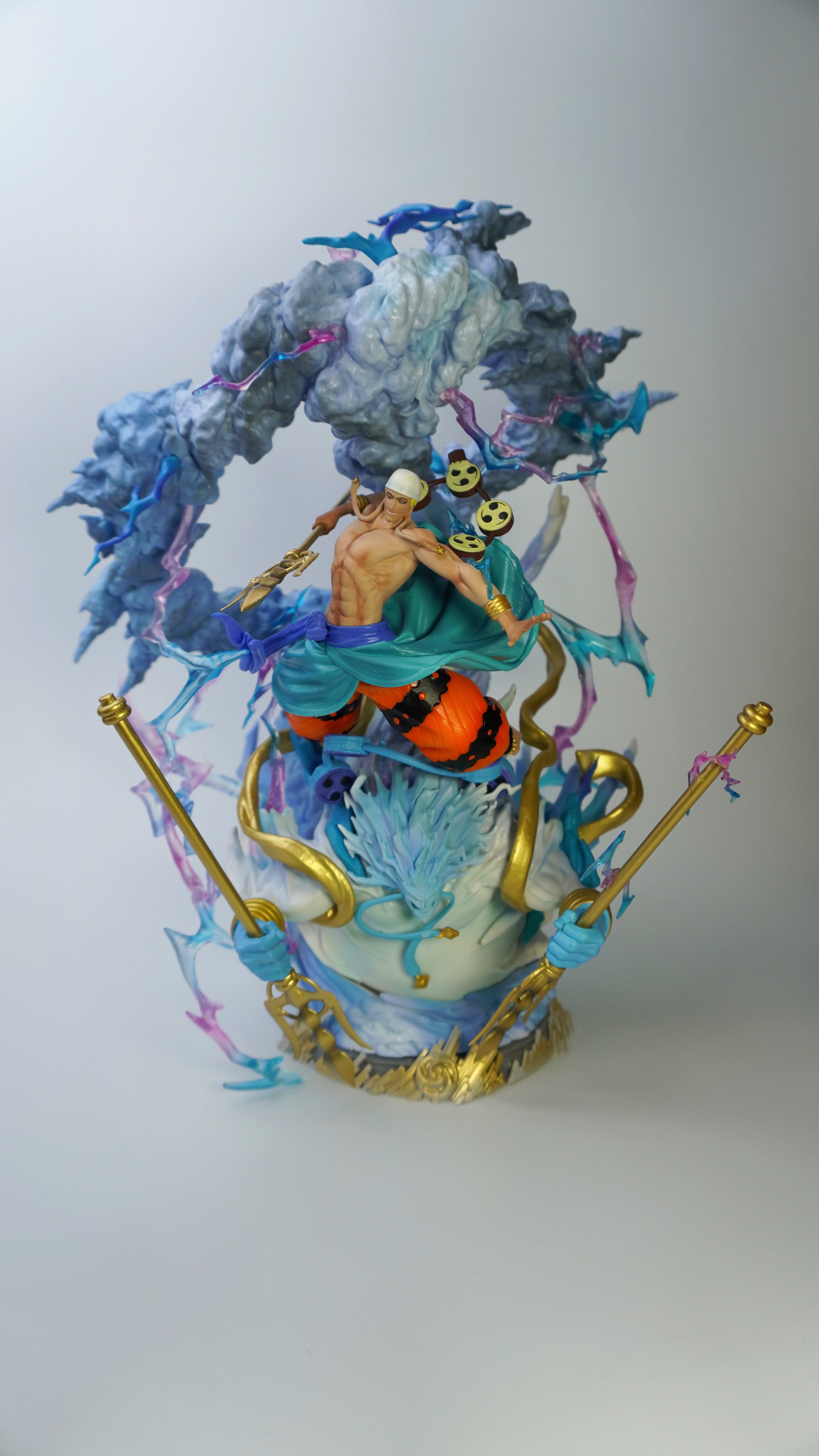 ONE PIECE ENEL THUNDER GOD HANDMADE SCULPTURE *MEGA SIZE