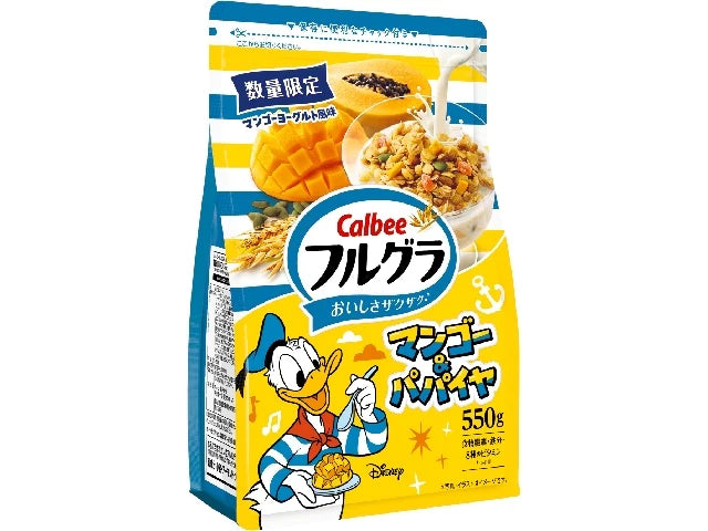 CALBEE FRUGRA MANGO & PAPAYA GRANOLA - 550 G