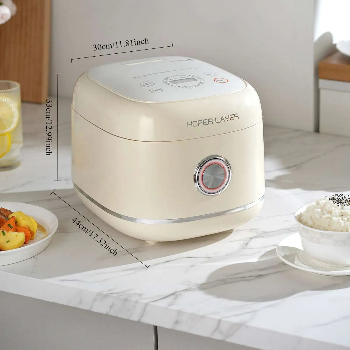 HOPER LAYER SMART CONTROL PORTABLE NON-STICK RICE COOKER 3 L