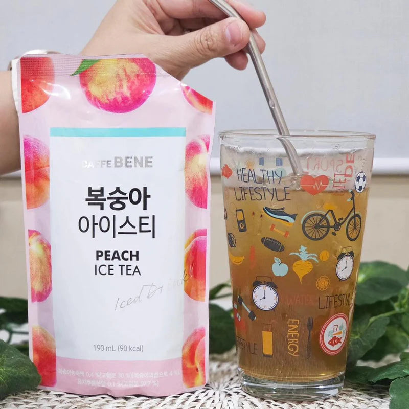 CAFFE BENE PEACH ICE TEA POUCH 190 ML