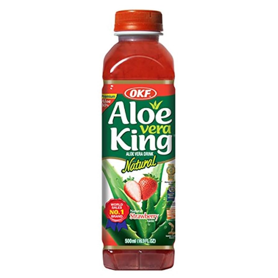 OKF ALOE VERA KING - STRAWBERRY 500 ML