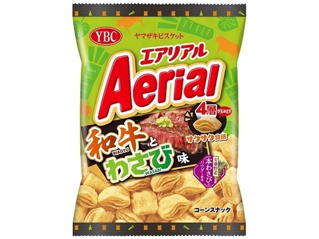 YBC AERIAL WAGYU & WASABI CORN CHIPS 65 G