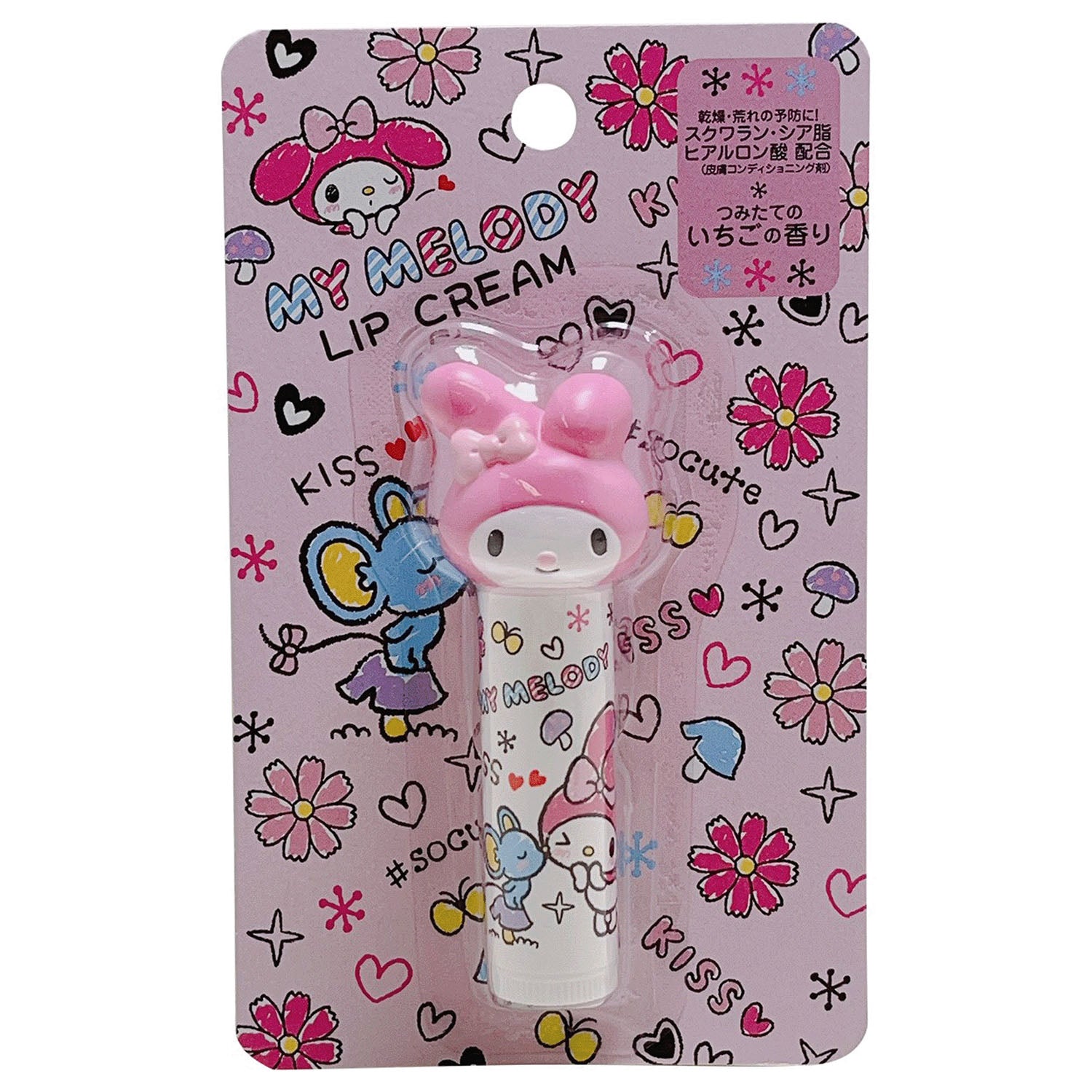 MY MELODY DIE‑CUT LIP CREAM – FRESHLY PICKED STRAWBERRY SCENT (4 g)