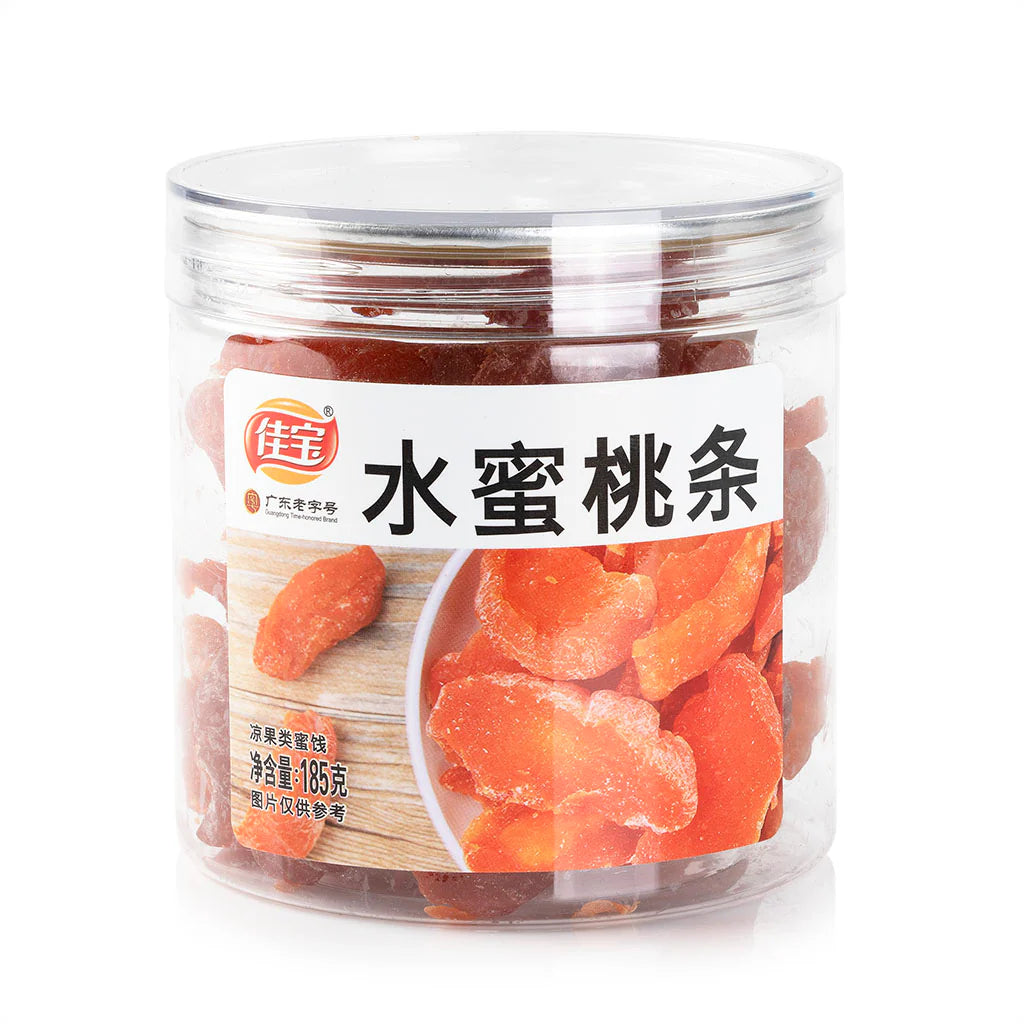 佳宝 JIABAO PRESERVED HONEY PEACH STRIPS 185 G