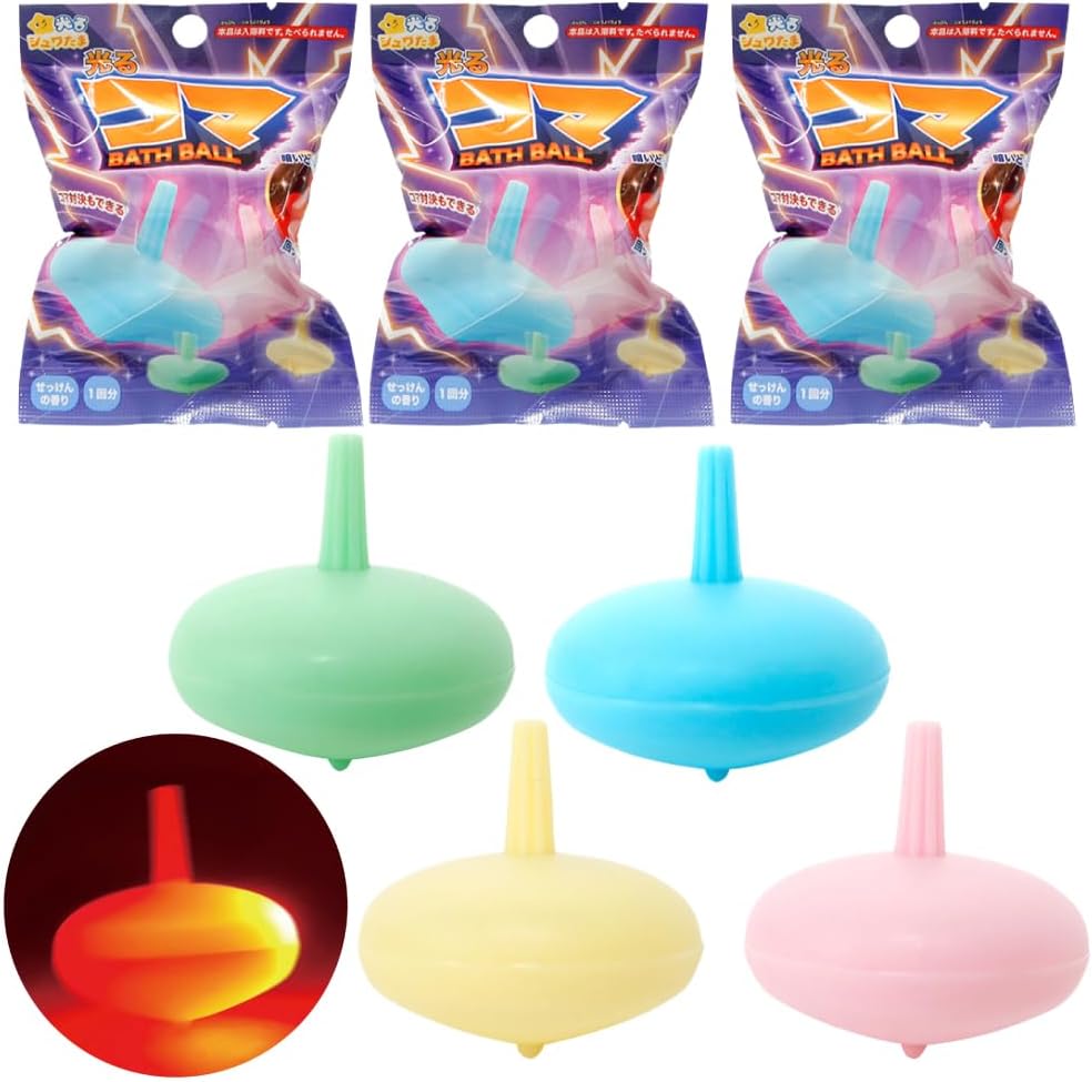 SANTAN "SHUWATAMA" LIGHT-UP SPINNING TOP BATH BALL - 75 G