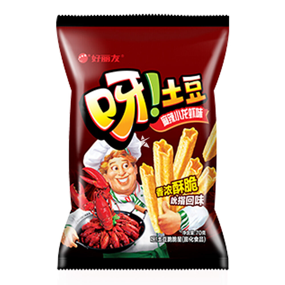 ORION YA! POTATO STAR STICKS SPICY CRAYFISH FLAVOUR 70 G