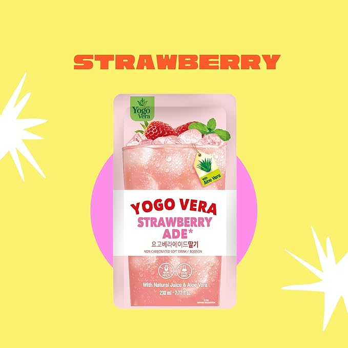 YOGO VERA STRAWBERRY ADE POUCH 250 ML