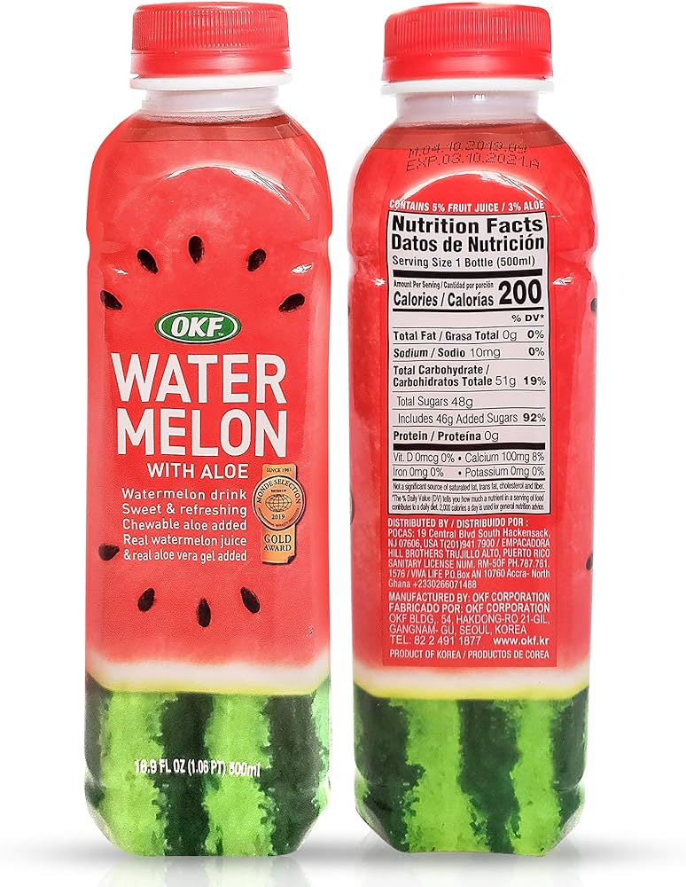 OKF WATERMELON DRINK WITH ALOE - 500 ML