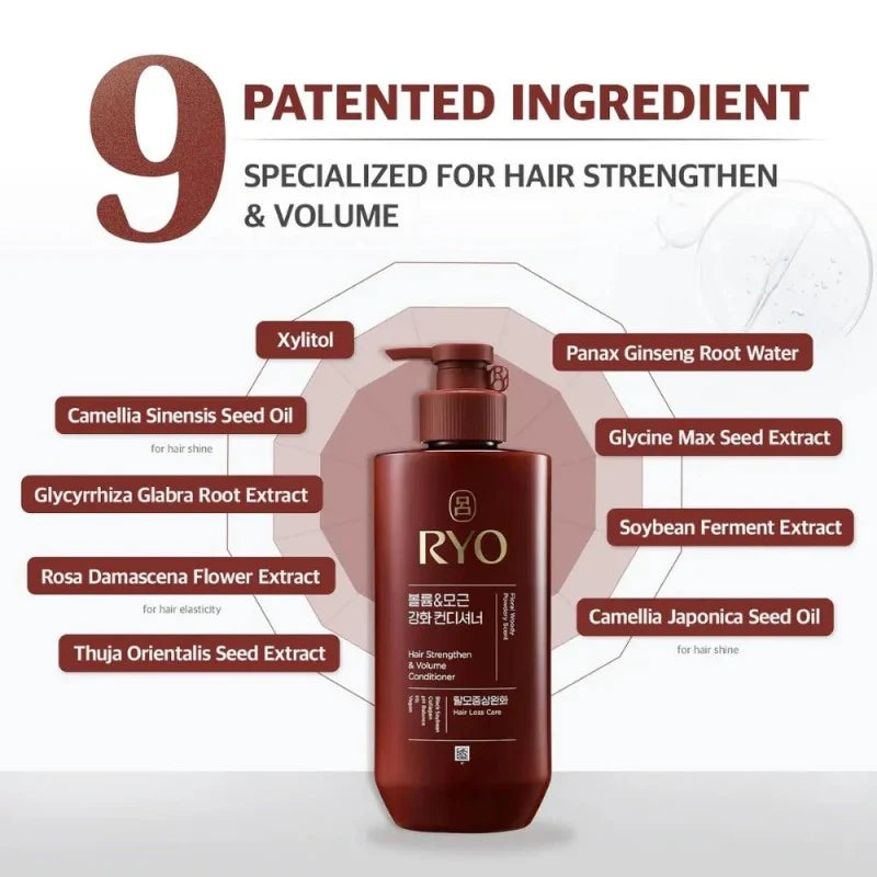 RYO HAIR STRENGTHEN & VOLUME SHAMPOO - 480 ML