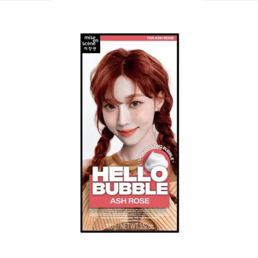 MISE EN SCÈNE HELLO BUBBLE FOAM HAIR COLOUR - 7AR ASH ROSE 100 G