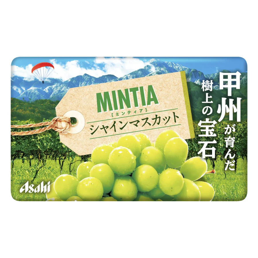 ASAHI MINTIA SHINE MUSCAT FRUITY MINT TABLETS - 7 G