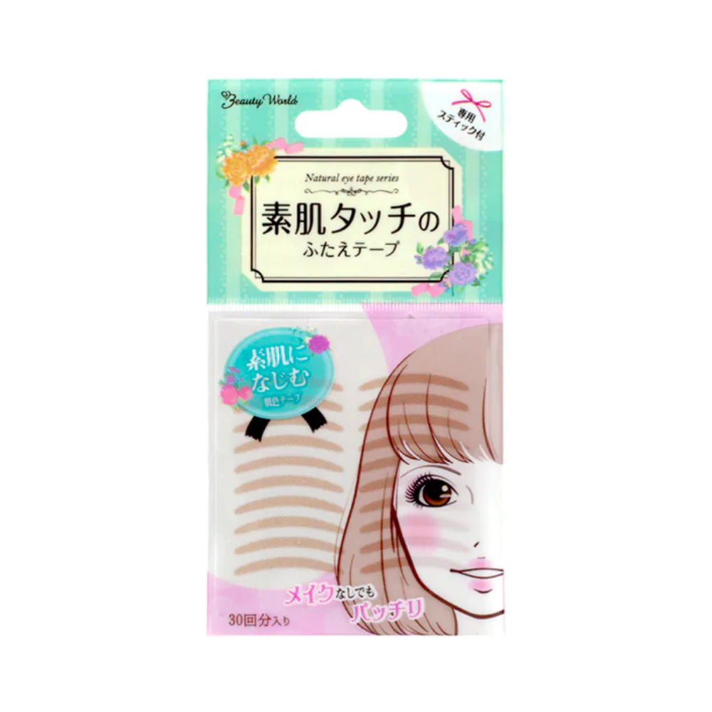 BEAUTY WORLD DOUBLE EYELID TAPE NATURAL COLOR 30 PAIRS