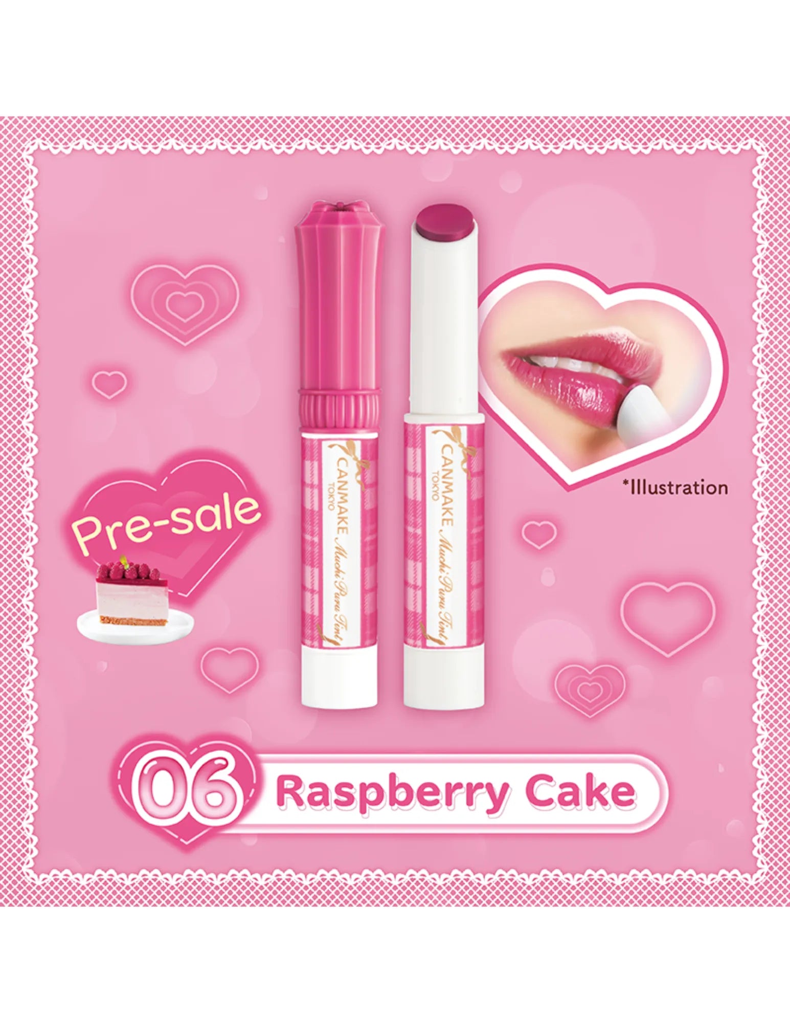 CANMAKE MUCHI PURU ROUGE TINT - 06 RASPBERRY CAKE