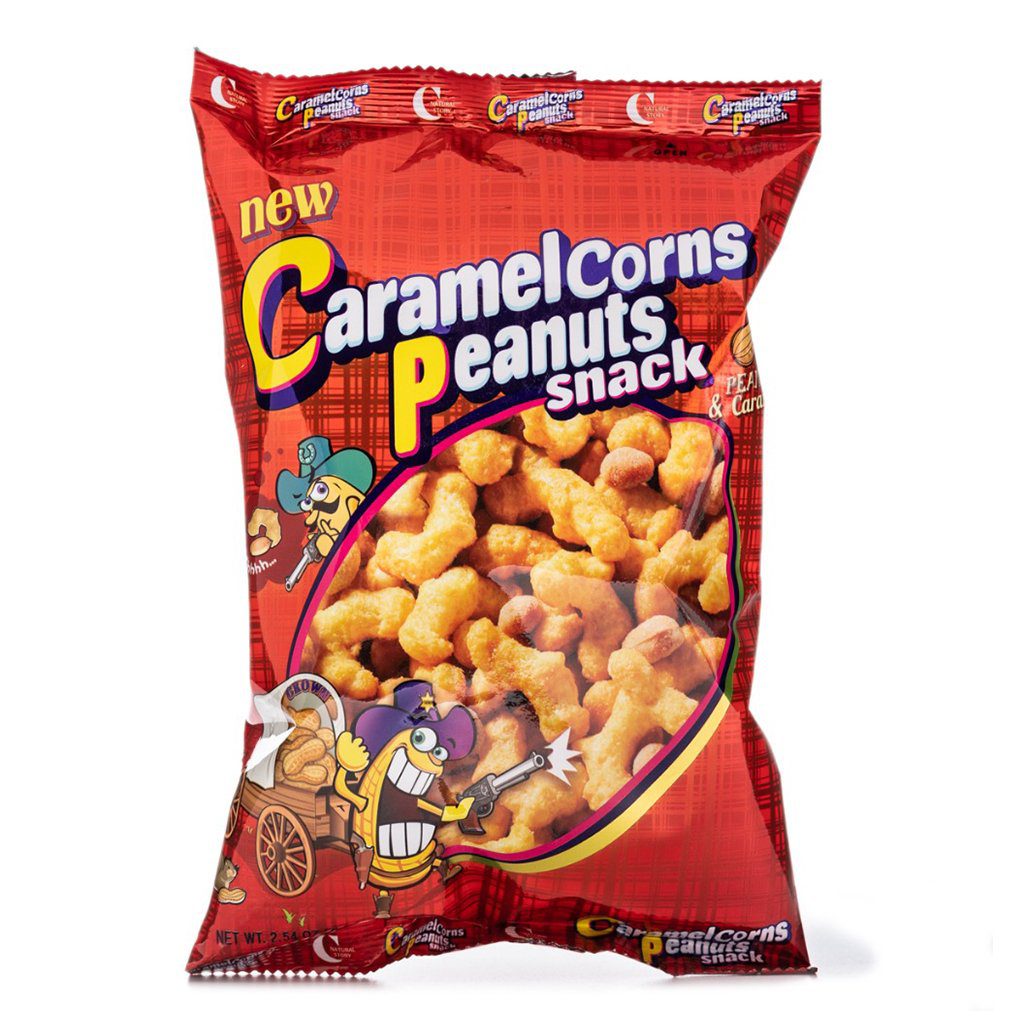 CROWN CARAMEL & PEANUT CORN CHIPS 72 G