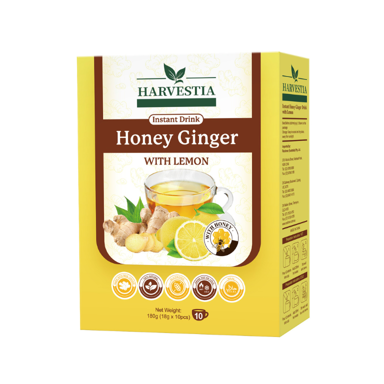HARVESTIA INSTANT DRINK HONEY GINGER WITH LEMON - 18G*10