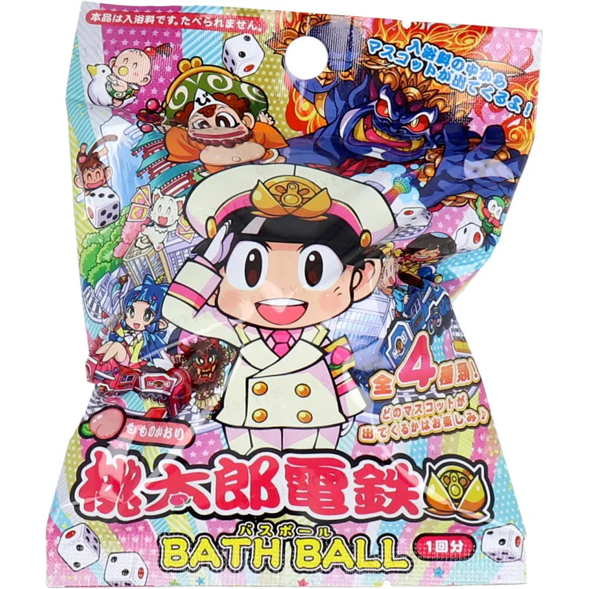 BANDAI MOMOTARO DENTETSU BATH BALL - PEACH SCENT 75 G