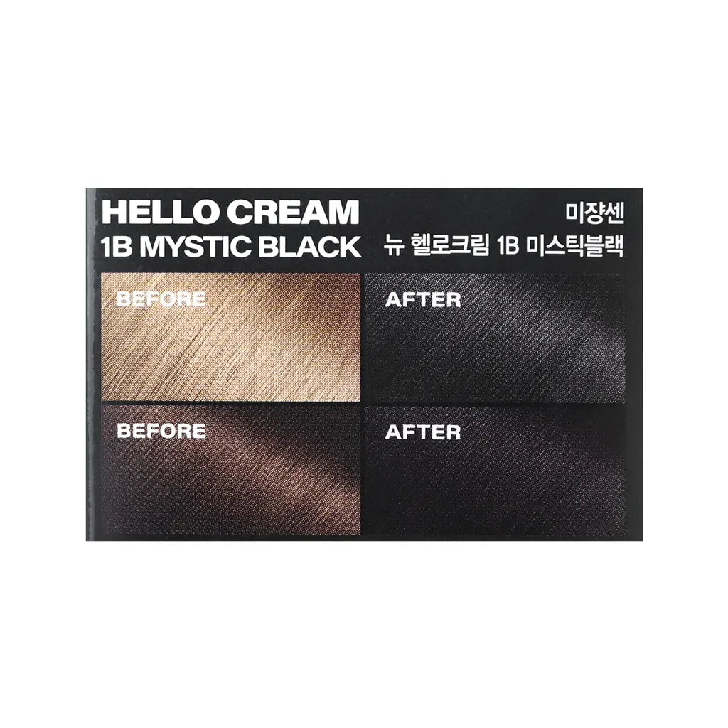 MISE EN SCÈNE HELLO CREAM HAIR COLOUR - 1B MYSTIC BLACK 125 G