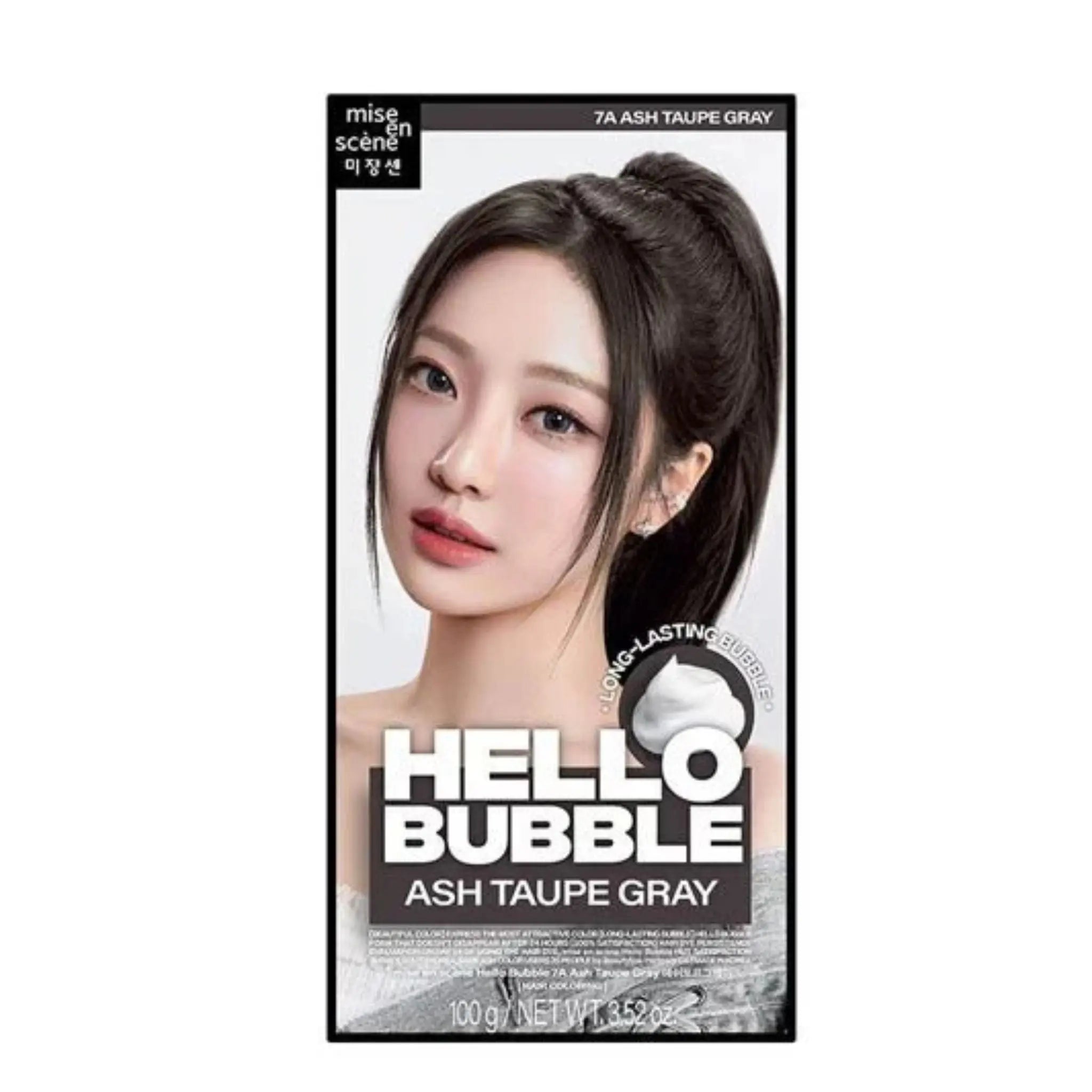 MISE EN SCÈNE HELLO BUBBLE FOAM HAIR COLOUR - 7A ASH TAUPE GRAY 100 G