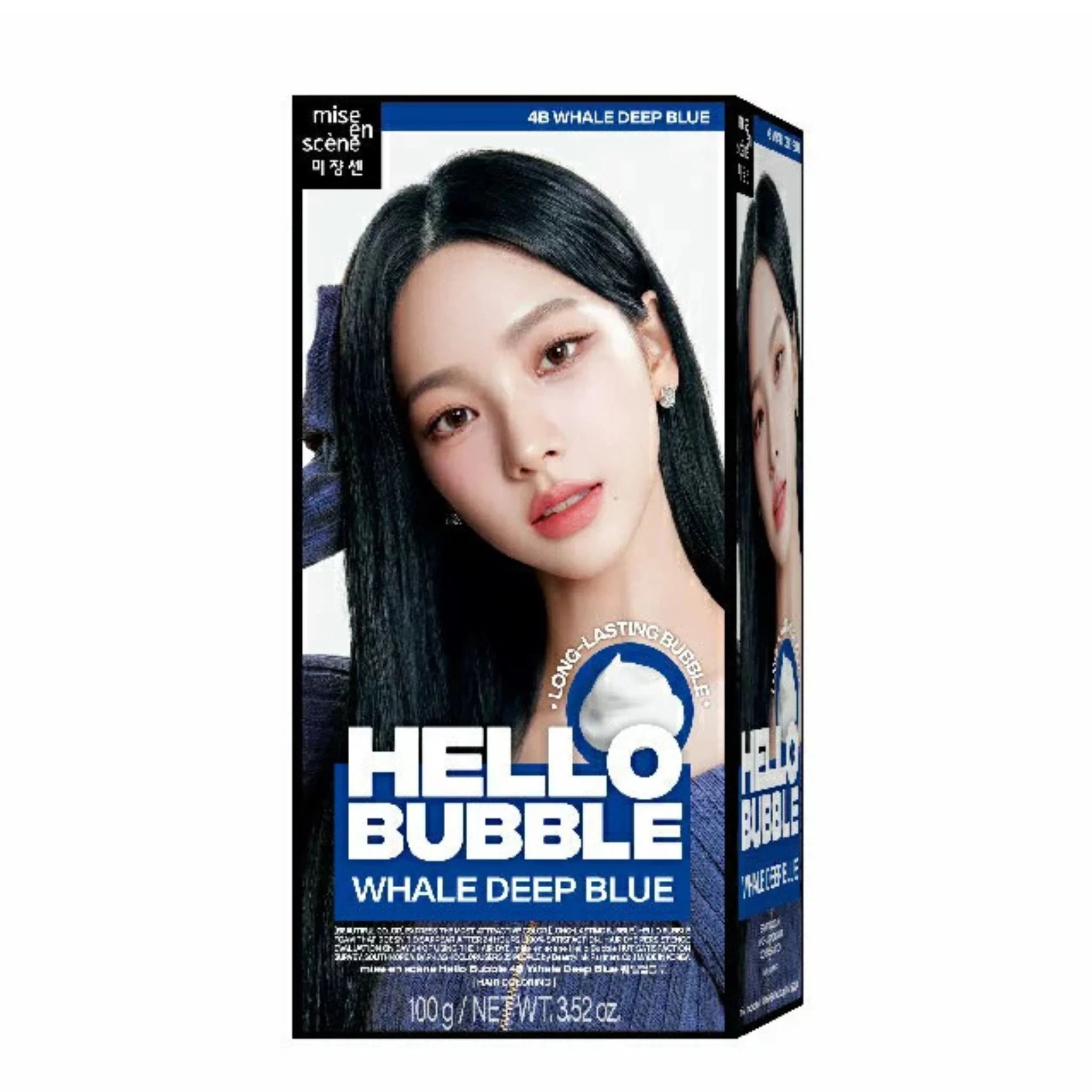 MISE EN SCÈNE HELLO BUBBLE FOAM HAIR COLOUR - 4B WHALE DEEP BLUE 100 G