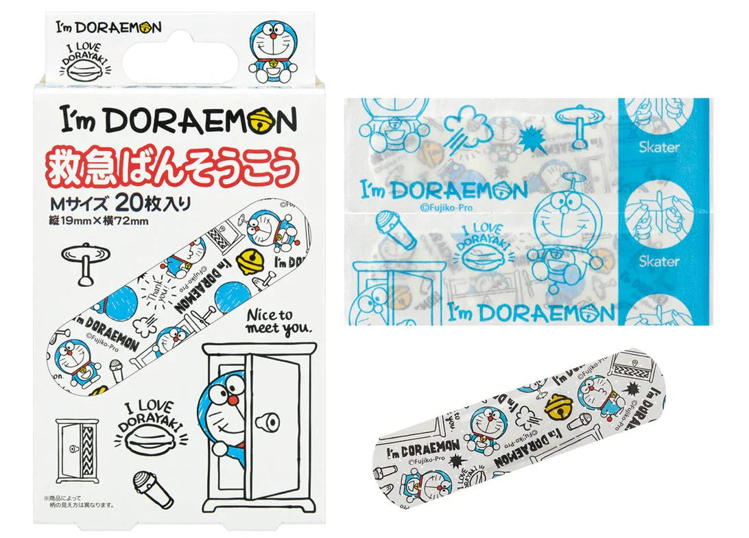 SANRIO DORAEMON BRAND-AID SIZE M - 20 PCS