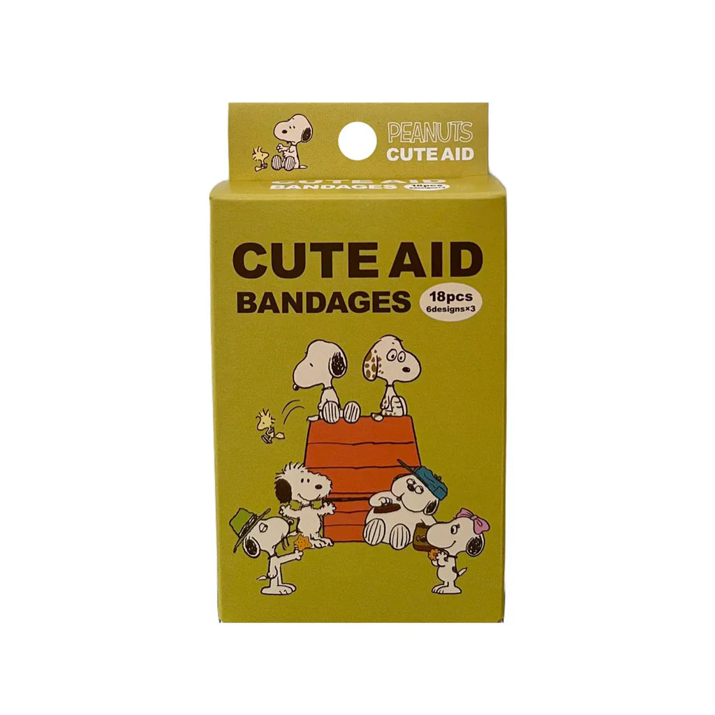 CUTE AID BANDAGES PEANUTS SNOOPY 18 PCS