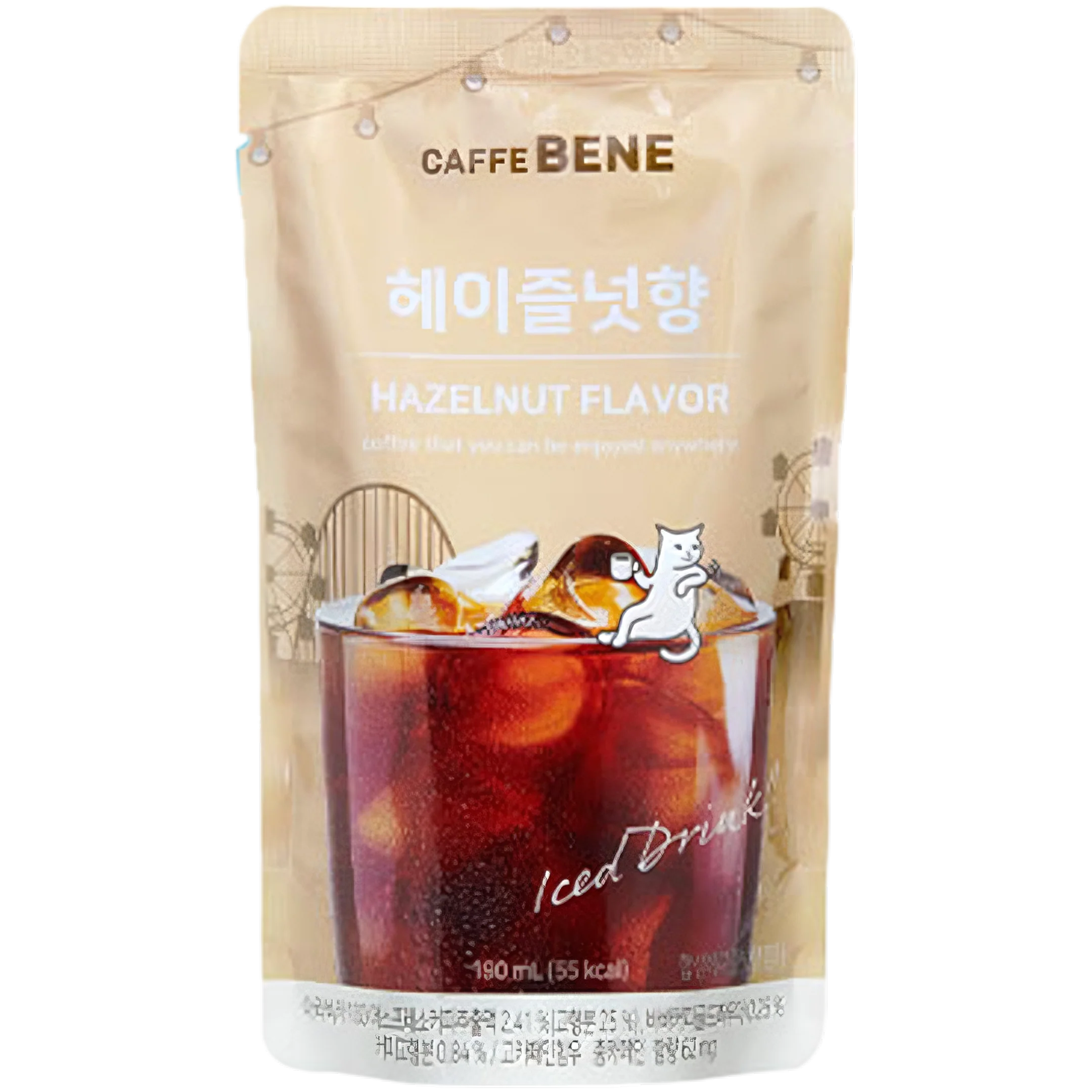 CAFFE BENE HAZELNUT COFFEE POUCH 190 ML