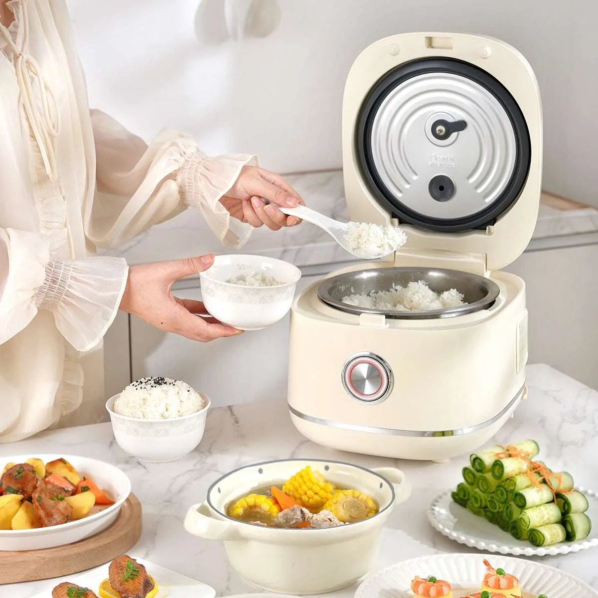 HOPER LAYER SMART CONTROL PORTABLE NON-STICK RICE COOKER 3 L