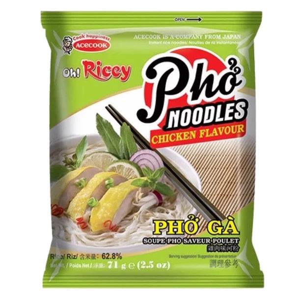 ACECOOK OH RICEY PHO NOODLE CHICKEN FLAVOR 70 G