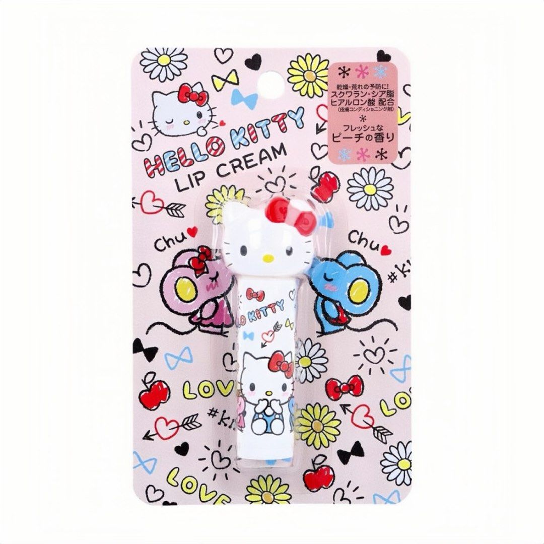 HELLO KITTY DIE‑CUT LIP CREAM – FRESH PEACH SCENT (4 g)