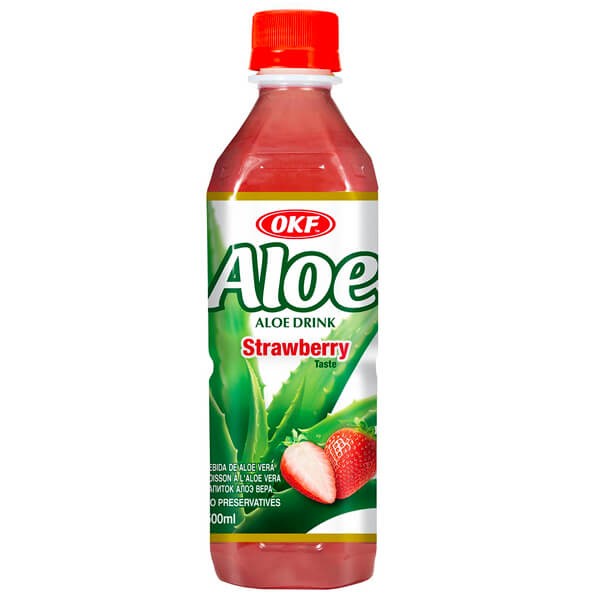 OKF ALOE DRINK STRAWBERRY 500 ML