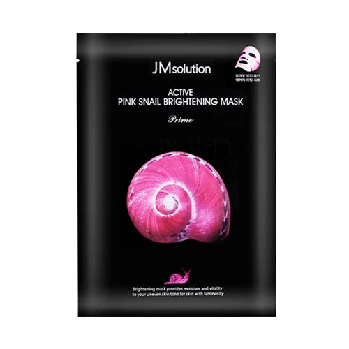 JM ACTIVE PINK SNAIL BRIGHTENING MASK 10 PCS